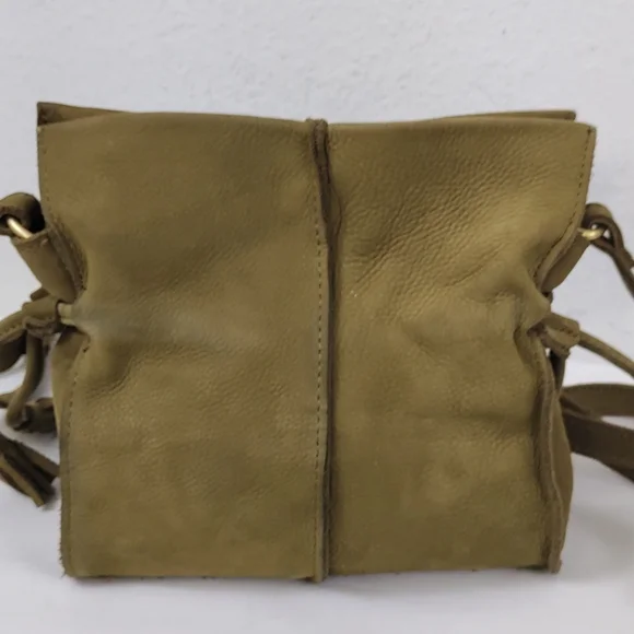 Anthropologie Tela Mini Crossbody by Miss Albright Luxe Nubuck Leather - Picture 3 of 12